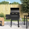Kép 1/10 - Fekete vas pellet grillsütő 94 cm