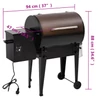Kép 9/10 - Fekete vas pellet grillsütő 94 cm