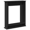 Kép 6/10 - Fekete szerelt fa kandallóburkolat 75 x 20 x 87,5 cm