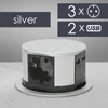 Kép 1/5 - Elosztó - rejtett, 3-as + USB-A + Type-C