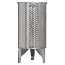 Bortartály, 300 literes rozsdamentes acél, 2db csappal
