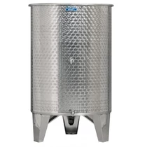Bortartály, 600 literes rozsdamentes acél, 2 db csappal