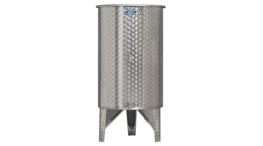 Bortartály, 300 literes rozsdamentes acél, 2db csappal Bortartály, 300 literes rozsdamentes acél, 2db csappal